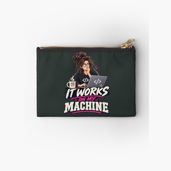 Item preview, It Works on My Machine Programmer Humor designed and sold by PunchDrop.