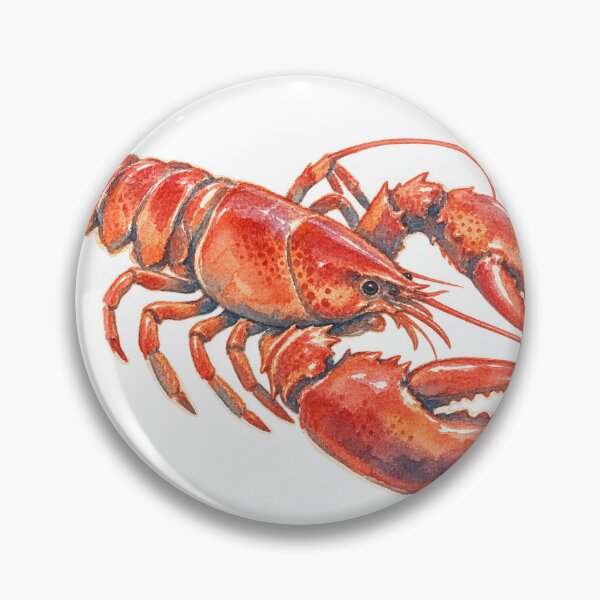 Item preview, Classic New England Watercolor Lobster designed and sold by saltyhydrangea.