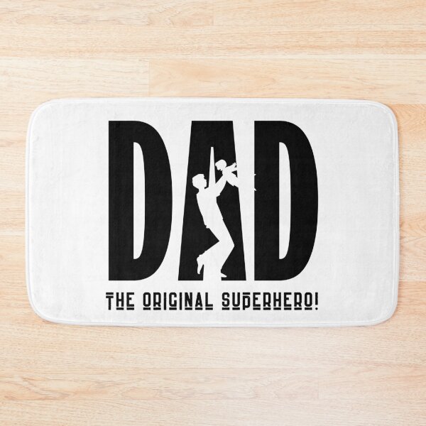 Item preview, Dad The Original SuperHero Design with Silhouette of a Father and Child for Fathers Day (Light Colors) designed and sold by Liamsiartwork.