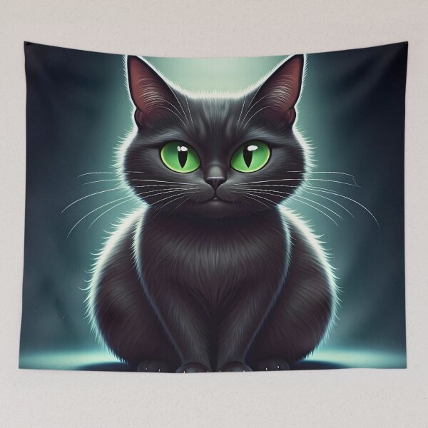 Item preview, Blackie designed and sold by PawPrintedArt.
