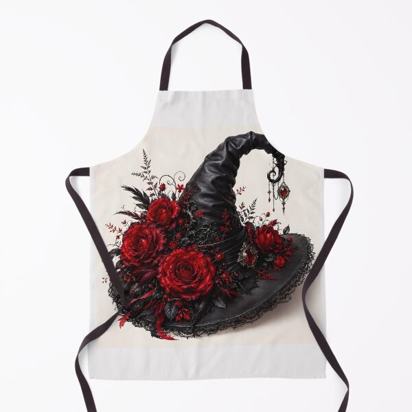 Item preview, Black Witch Hat with Red Accents designed and sold by DoveArtDesigns.