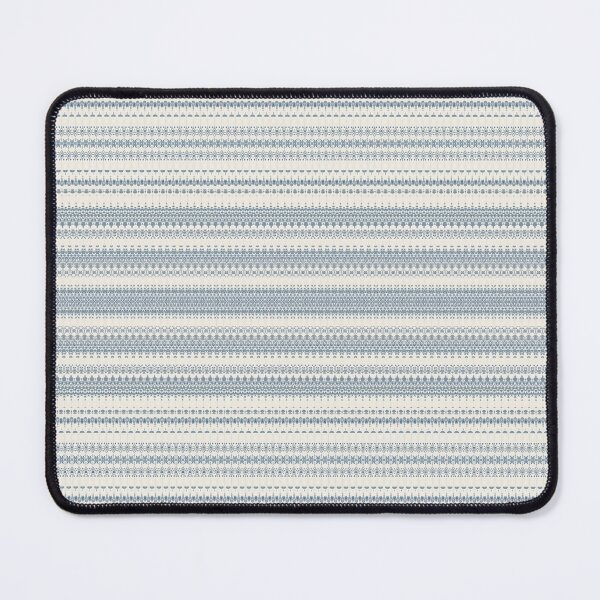 Item preview, Blue & Cream Fair Isle Knit Stripe Pattern designed and sold by FawnFeatherCo.