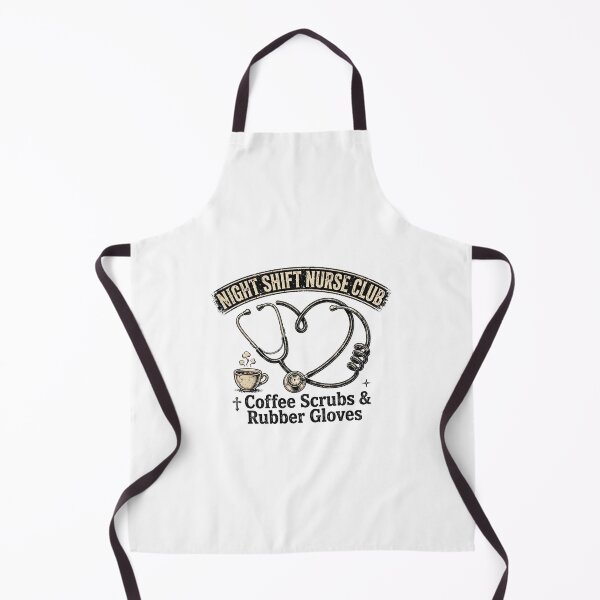 Item preview, Night Shift Nurse Club - Coffee Scrubs Rubber Gloves Tee designed and sold by Petringo.