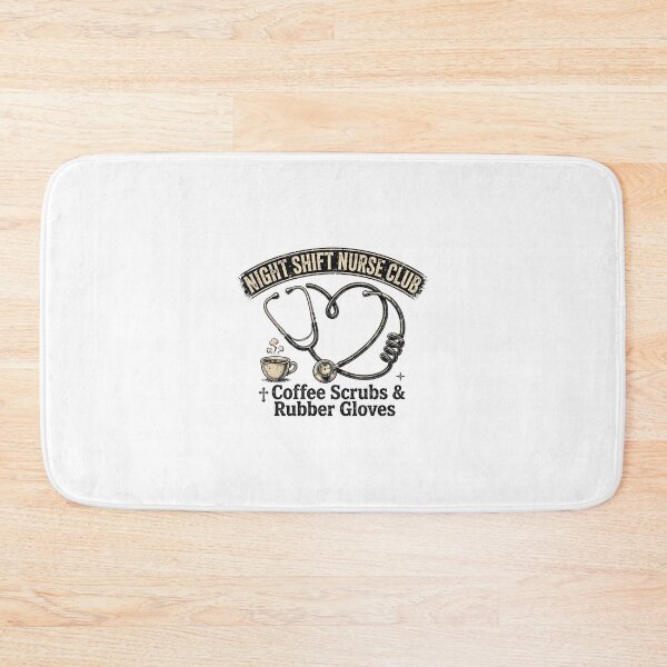 Item preview, Night Shift Nurse Club - Coffee Scrubs Rubber Gloves Tee designed and sold by Petringo.