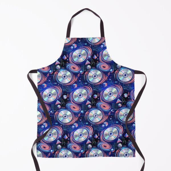 Item preview, Spinning Cd Discs & Spiral Vortexes Y2K Cyber Pattern designed and sold by StickVerse by Owais.