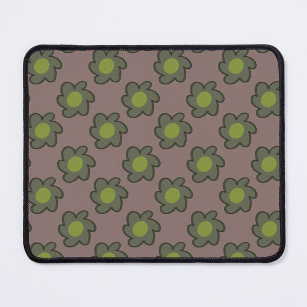 Item preview, Olive Green Hand Drawn Retro Floral | 70s Grandmillennial Pattern designed and sold by CaramelCo.