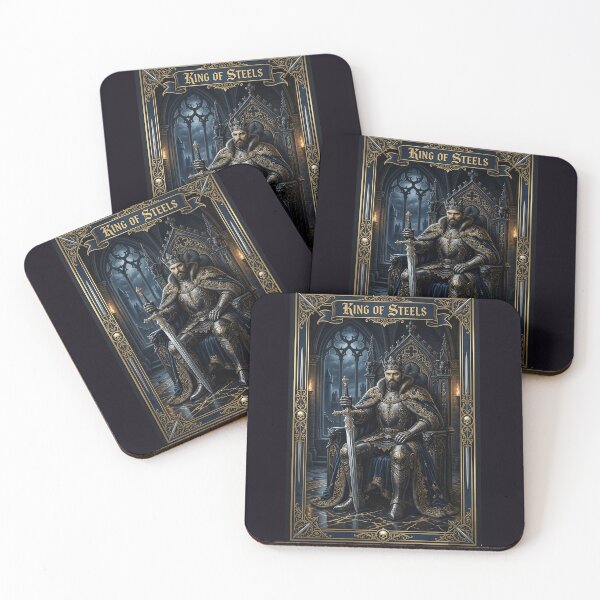 Item preview, King of Steels - tarot card designed and sold by Studio77-Gothic.