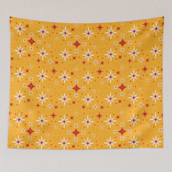 Item preview, Mid Century Modern Retro Stars-1950s Atomic Space Age Pattern designed and sold by horizonandpine.