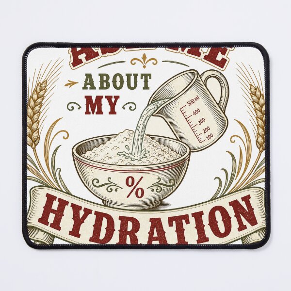 Item preview, Ask Me About My Hydration Funny Sourdough Gift designed and sold by BoosterShop.