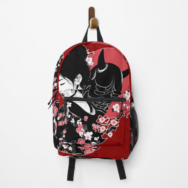 Item preview, japanese hannya mask red moon designed and sold by chickencute.