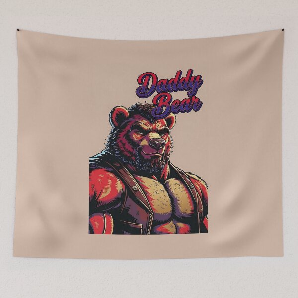 Item preview, Daddy Bear Muscular Anthropomorphic Bear Graphic designed and sold by ZhivanCrimson.