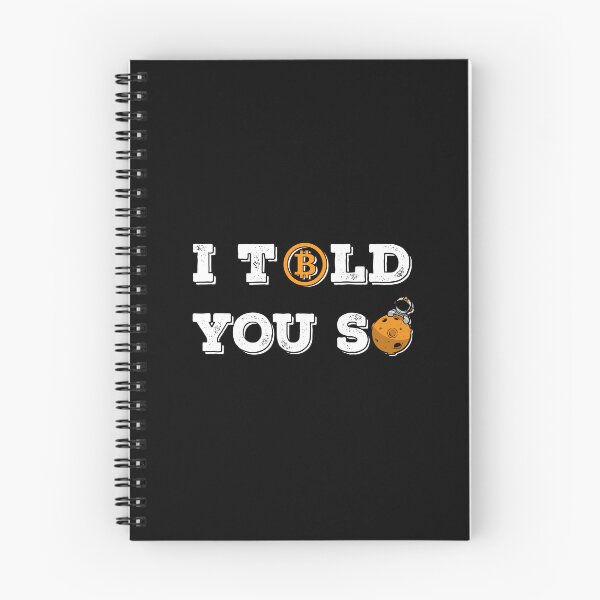 Item preview, Vintage Bitcoin To The Moon I Told You So For BTC Crypto Trader designed and sold by Saad Akchich.