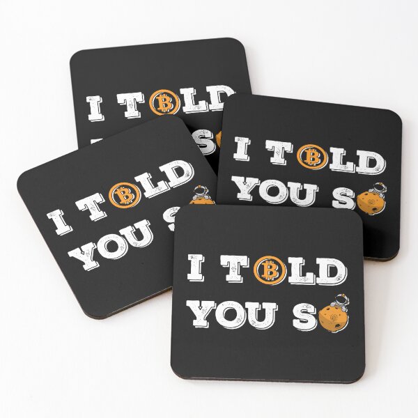 Item preview, Vintage Bitcoin To The Moon I Told You So For BTC Crypto Trader designed and sold by Saad Akchich.