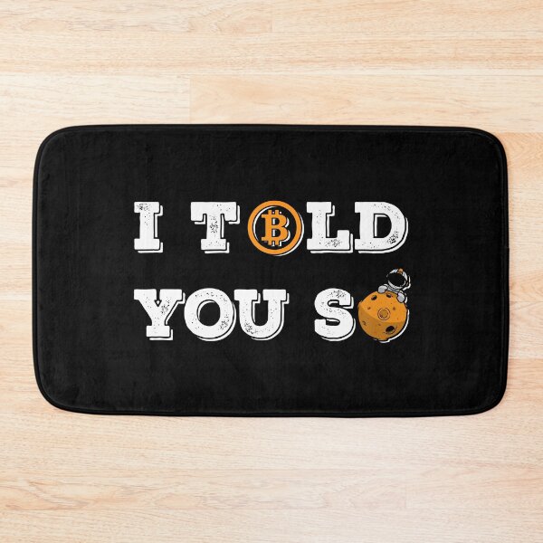Item preview, Vintage Bitcoin To The Moon I Told You So For BTC Crypto Trader designed and sold by Saad Akchich.