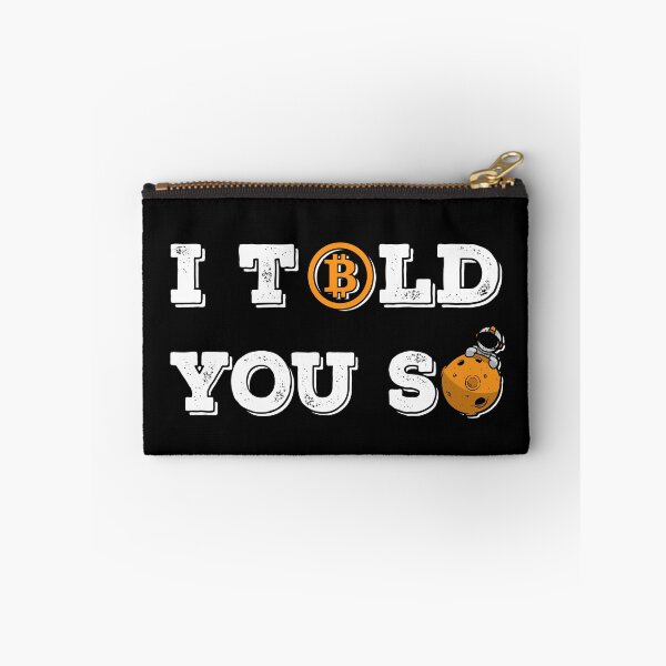 Item preview, Vintage Bitcoin To The Moon I Told You So For BTC Crypto Trader designed and sold by Saad Akchich.