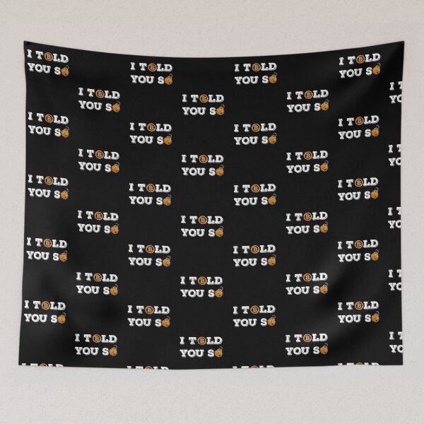 Item preview, Vintage Bitcoin To The Moon I Told You So For BTC Crypto Trader designed and sold by Saad Akchich.