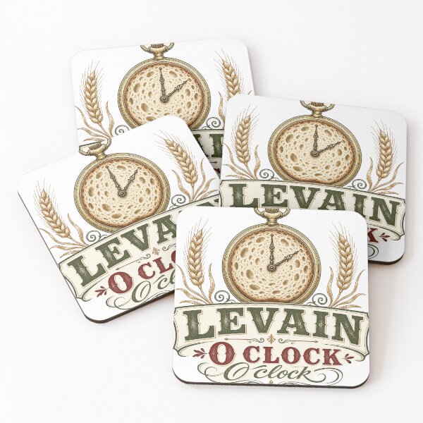 Item preview, Levain O Clock Vintage Sourdough Baker's Gift designed and sold by BoosterShop.