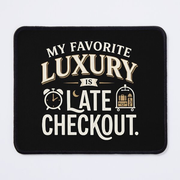 Item preview, My Favorite Luxury Is Late Checkout Travel Sleep Humor designed and sold by DuckOddity.