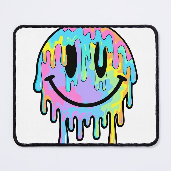 Item preview, Melting Pastel Smiley Face - Trippy Drip Art designed and sold by Artdavesalzburg.