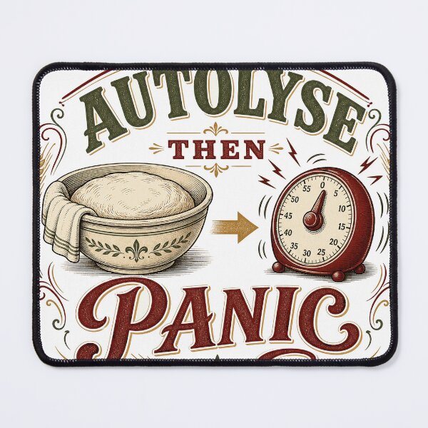 Item preview, Autolyse Then Panic Funny Sourdough Gift designed and sold by BoosterShop.