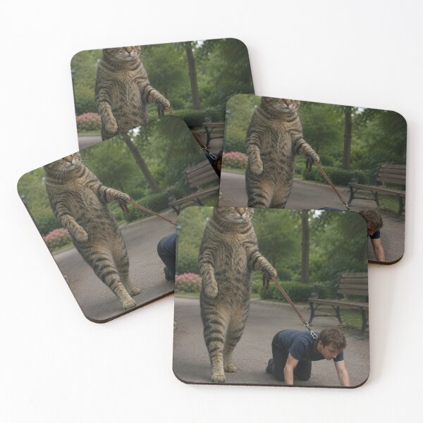 Item preview, Cat walks his human designed and sold by WiseBow.