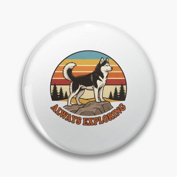 Item preview, Husky Standing On Rock designed and sold by SHOP-Corner.