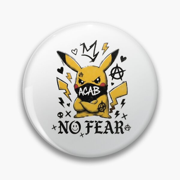 Item preview, Rebellious Pikachu ACAB No Fear Streetwear Graffiti Graphic designed and sold by eihabo.