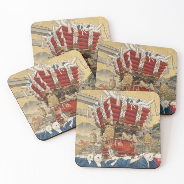 Item preview, Japanese Festival Futo-daiko Float with Cat Attendants designed and sold by Komatoya.