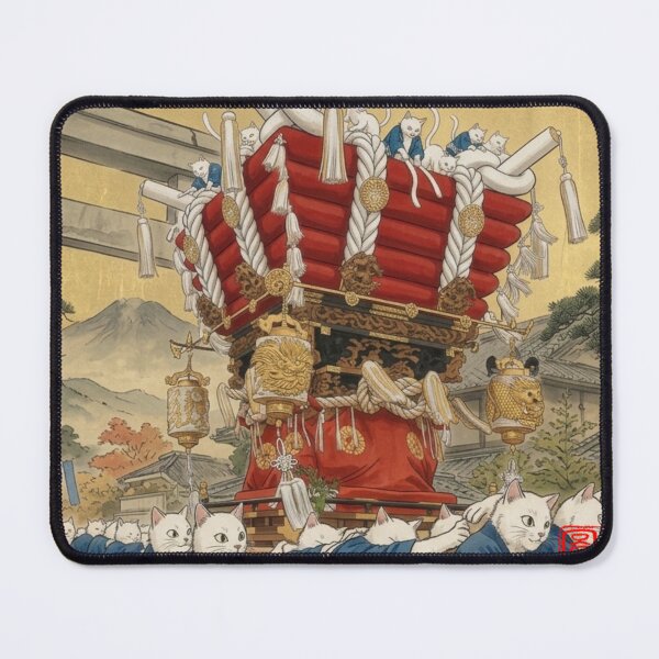 Item preview, Japanese Festival Futo-daiko Float with Cat Attendants designed and sold by Komatoya.