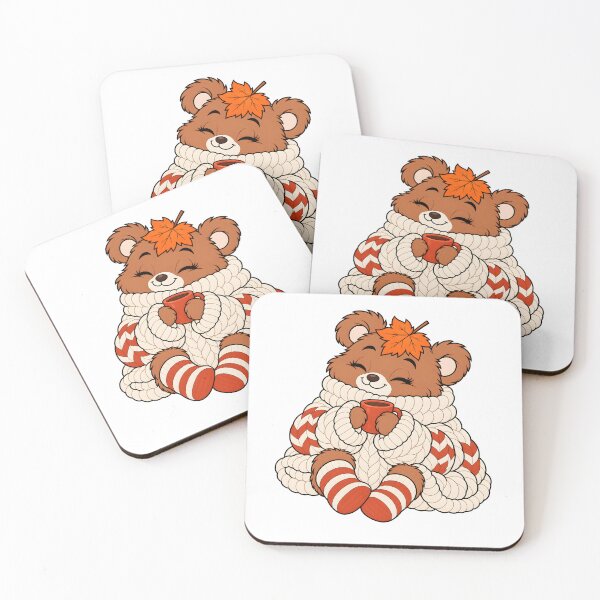 Item preview, Cozy Autumn Bear with Coffee designed and sold by Sed94.