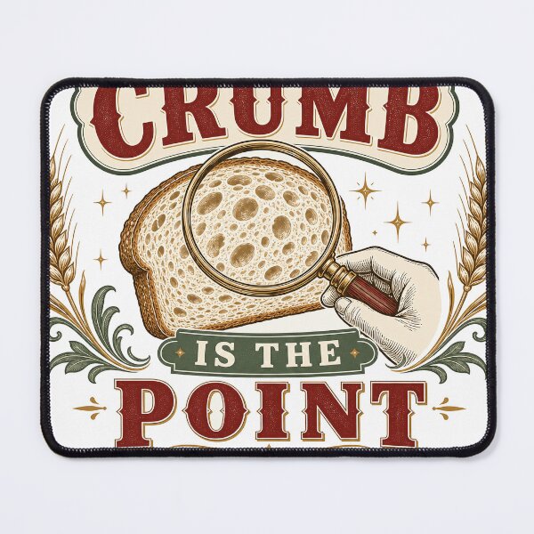 Item preview, The Crumb Is The Point Vintage Sourdough Bread Gift designed and sold by BoosterShop.