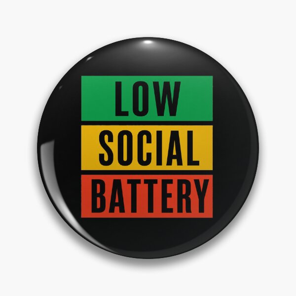 Item preview, Low Social Battery Funny Introvert Quote designed and sold by the-dovlat.