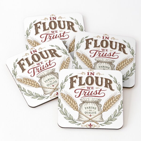Item preview, In Flour We Trust Vintage Bakery Gift designed and sold by BoosterShop.