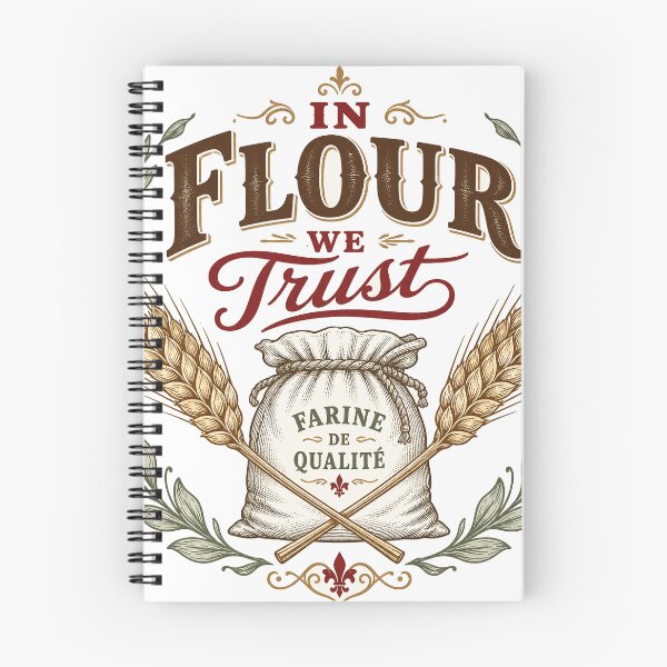 Item preview, In Flour We Trust Vintage Bakery Gift designed and sold by BoosterShop.