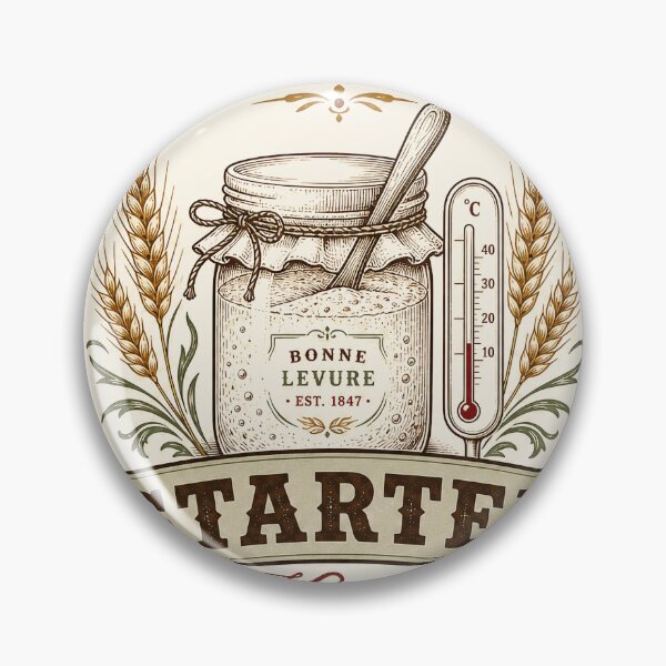 Item preview, Certified Starter Keeper Vintage Sourdough Badge designed and sold by BoosterShop.
