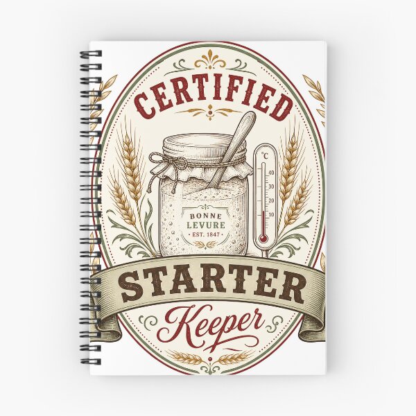 Item preview, Certified Starter Keeper Vintage Sourdough Badge designed and sold by BoosterShop.