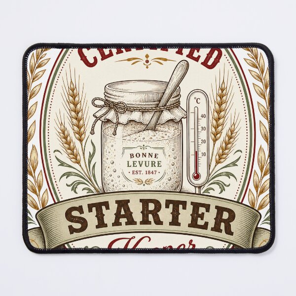Item preview, Certified Starter Keeper Vintage Sourdough Badge designed and sold by BoosterShop.