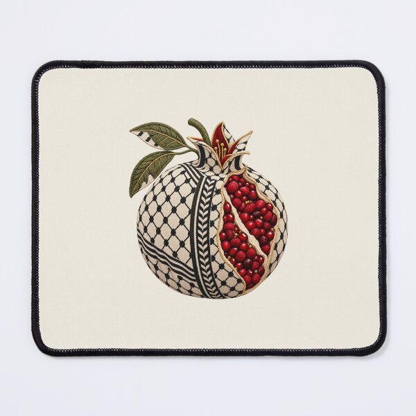 Item preview, Palestinian Keffiyeh Pomegranate Bloom designed and sold by Rawan Karam | Palestinian Art & Design.