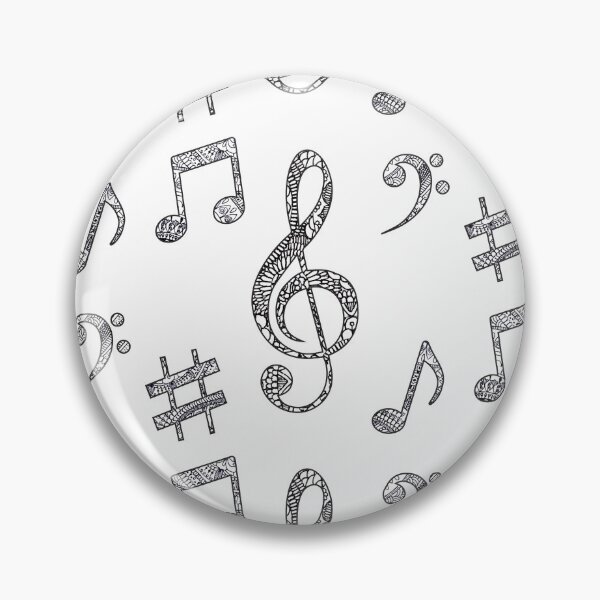 Item preview, Music Notes Zentangle designed and sold by DesignPMG.