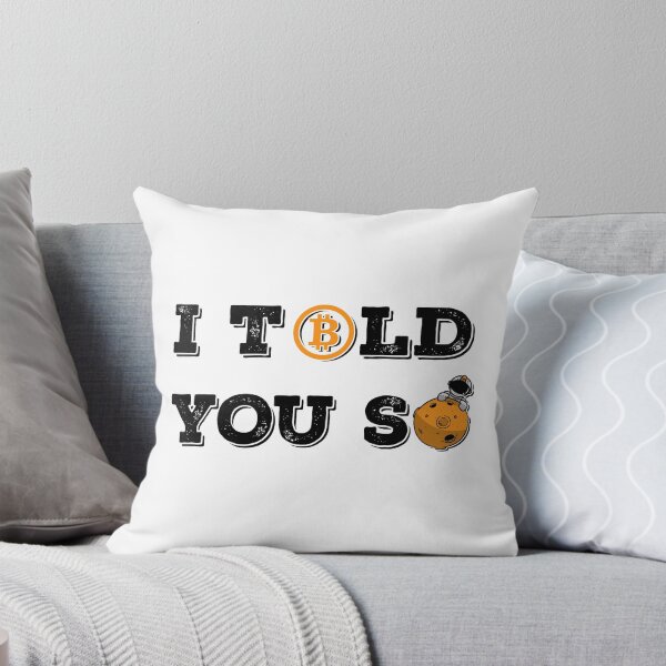 Item preview, Vintage Bitcoin To The Moon I Told You So For BTC Crypto Trader v3 designed and sold by Saad Akchich.