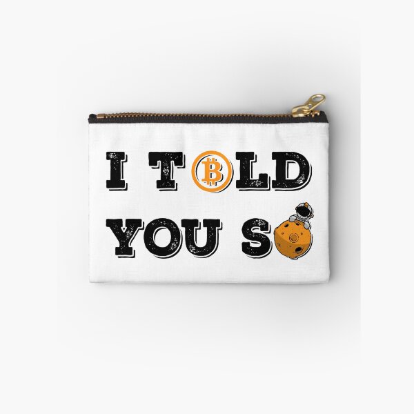 Item preview, Vintage Bitcoin To The Moon I Told You So For BTC Crypto Trader v3 designed and sold by Saad Akchich.