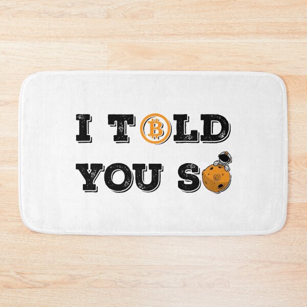 Item preview, Vintage Bitcoin To The Moon I Told You So For BTC Crypto Trader v3 designed and sold by Saad Akchich.