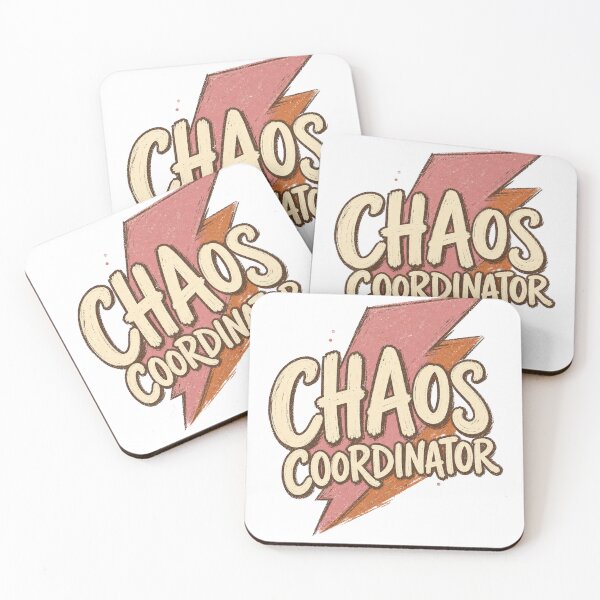 Item preview, Chaos Coordinator Retro Lightning Bolt Funny Quote T-Shirt designed and sold by RickyHN7.