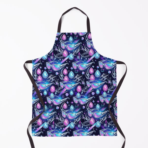 Item preview, Teardrop Gems & Cyber Sunglasses Y2K Cyber Pattern designed and sold by StickVerse by Owais.