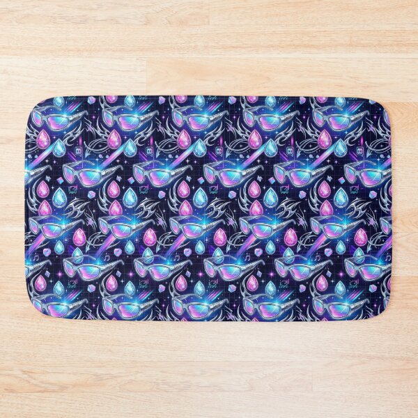 Item preview, Teardrop Gems & Cyber Sunglasses Y2K Cyber Pattern designed and sold by StickVerse by Owais.
