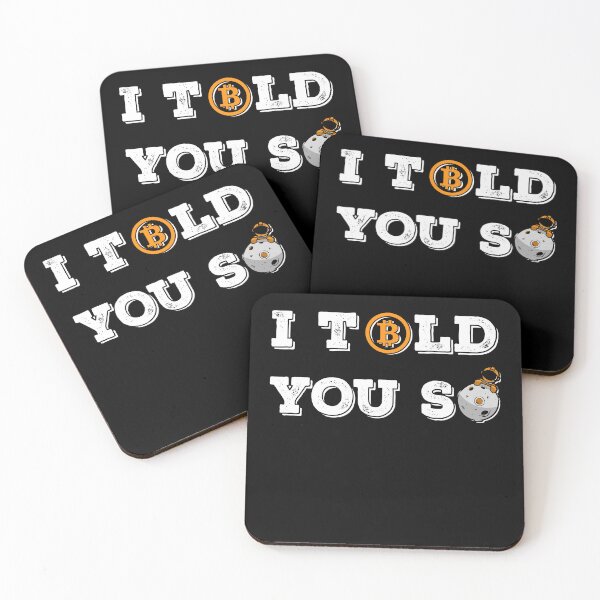 Item preview, Vintage Bitcoin To The Moon I Told You So For BTC Crypto Trader v2 designed and sold by Saad Akchich.