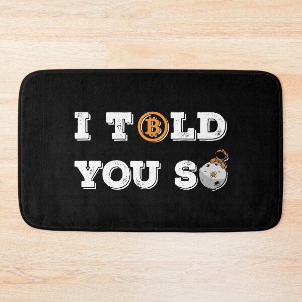 Item preview, Vintage Bitcoin To The Moon I Told You So For BTC Crypto Trader v2 designed and sold by Saad Akchich.