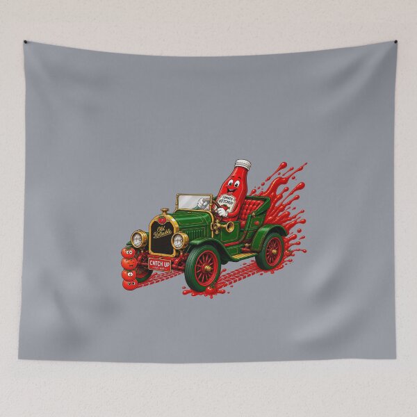 Item preview, Catch Up! Vintage Ketchup Hot Rod designed and sold by Aimetoi.