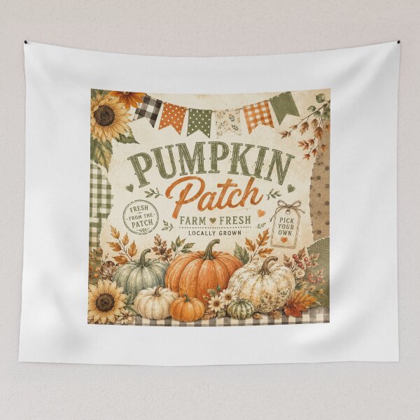 Item preview, Vintage Pumpkin Patch Fall Harvest designed and sold by ucpstudio.
