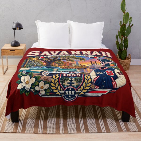 Item preview, Savannah Georgia Varsity 1955 Design designed and sold by Normandy Road Heritage™ - Vintage Garage Art.